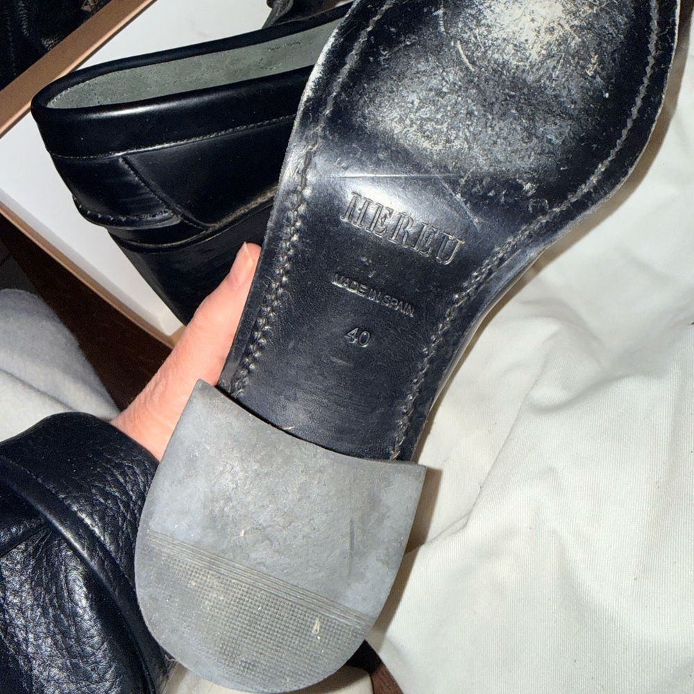 Hereu black Maryjane style women’s shoes. Beautifully handcrafted . Size 9 1/2 - Picture 9 of 17